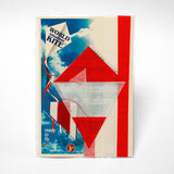 Kite with Austrian flag printed on it in bag