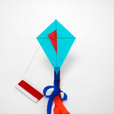 Blue Diamond Kite with postcard
